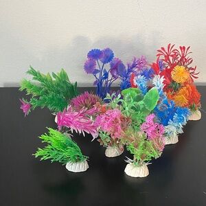Vibrant Floral Set for Fish Tanks